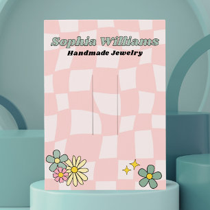 Accessoire de coiffure Retro Pink Checker