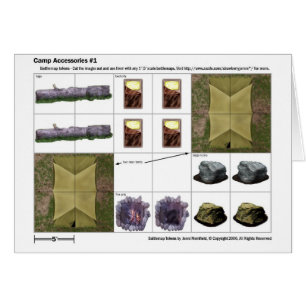 Accessoires de camp - carte symbolique