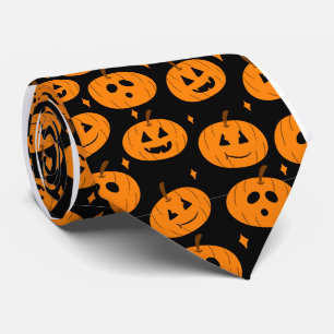 Accessoires de costume de cravate Halloween Pumkin