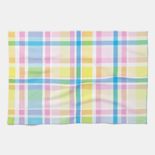 Accessoires im trendigen Tartan-Muster in Rosa, Ge Küchentuch