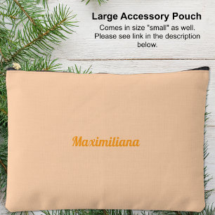 Accessoires Poche orange - Pochette à grand accessoire solide