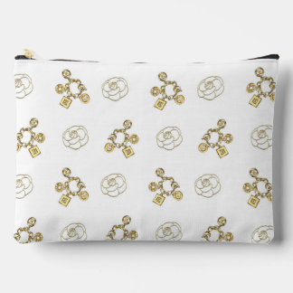 Accessoires Pochette de Maquillage à Motif de Charme en Or Chi