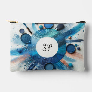 Accessoires Pochette de maquillage à ombre à paupières bleue
