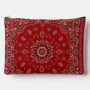 Accessoires Pochette zippée grande taille à motif paisley band