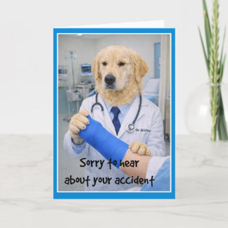 Accident Sorry Get Well Card CC-1 Karte