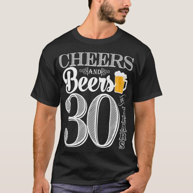 Acclamations et bières à 30 ans le T-shirt (Devant)