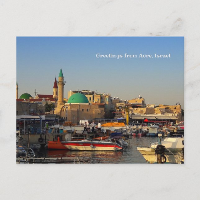 Acco Harbor Postkarte (Vorderseite)