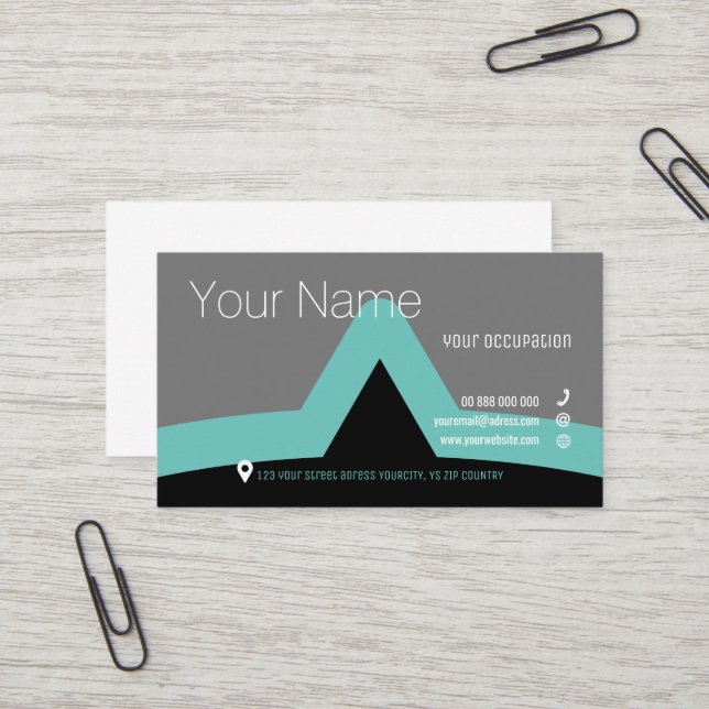 ACCOLADE Collection Standard Business Card Visitenkarte (Vorderseite/Rückseite Beispiel)