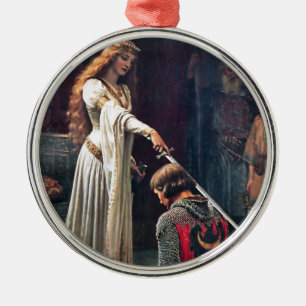Accolade von Edmund Blair Leighton Silbernes Ornament