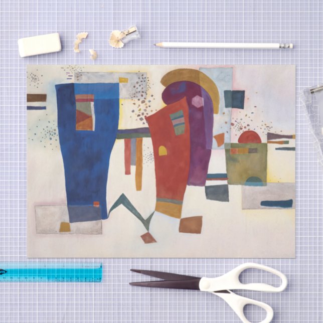 Accompanied Contrast, Kandinsky  Seidenpapier (Handwerk)