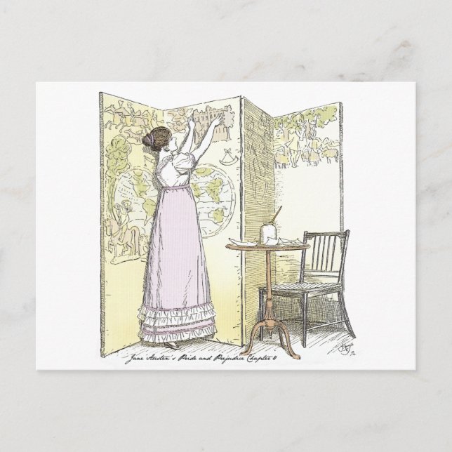 Accomplished Ladies, Jane Austen Pride & Prejudice Postkarte (Vorderseite)