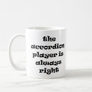 accordéon joueur toujours droit tasse à café