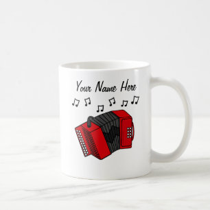 Accordion Custom Tasse Accordionist Folkmusiker