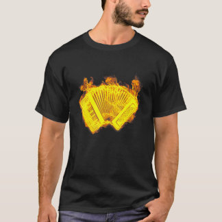 Accordion Flames Music Accordion Player T-Shirt