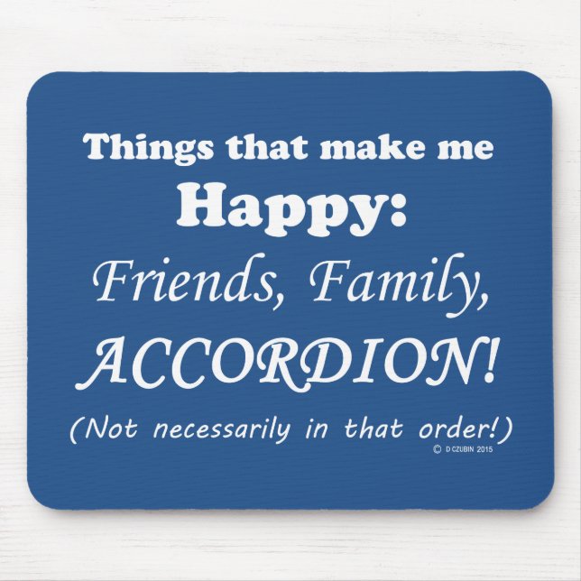 Accordion freut mich mousepad (Vorne)