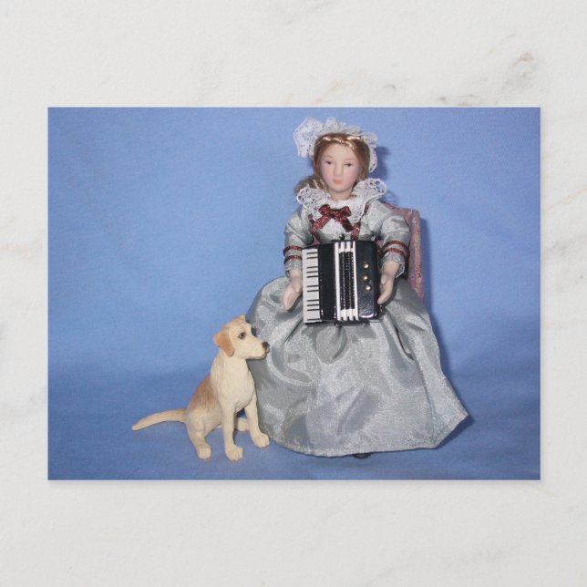 ACCORDION LADY POSTKARTE (Vorderseite)