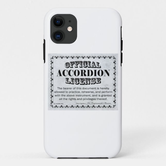 Accordion-Lizenz Case-Mate iPhone Hülle (Rückseite)