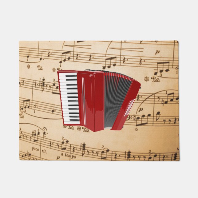 Accordion Music, populäres Design, Fußmatte (Vorderseite)
