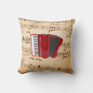 Accordion Music, populäres Design, Kissen