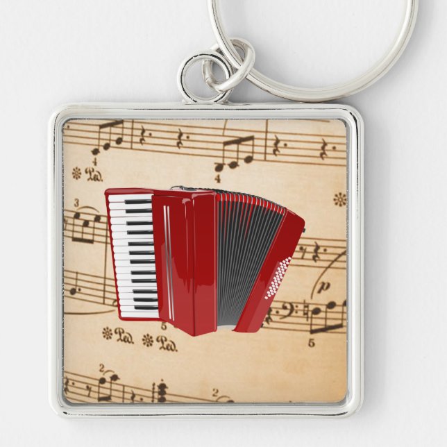 Accordion Music, populäres Design, Schlüsselanhänger (Vorne)