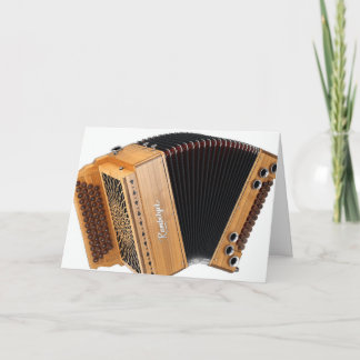 Accordion Player Accordionist Squeezebox Geburtsta Karte
