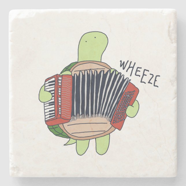 Accordion Turtle Untersetzer (Vorderseite)