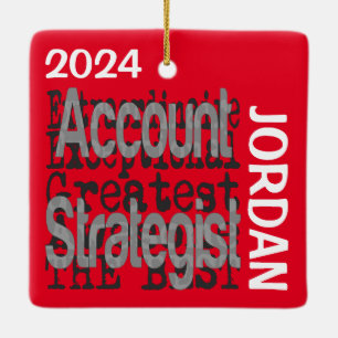 Account Stratege Extraordinaire CUSTOM Keramikornament
