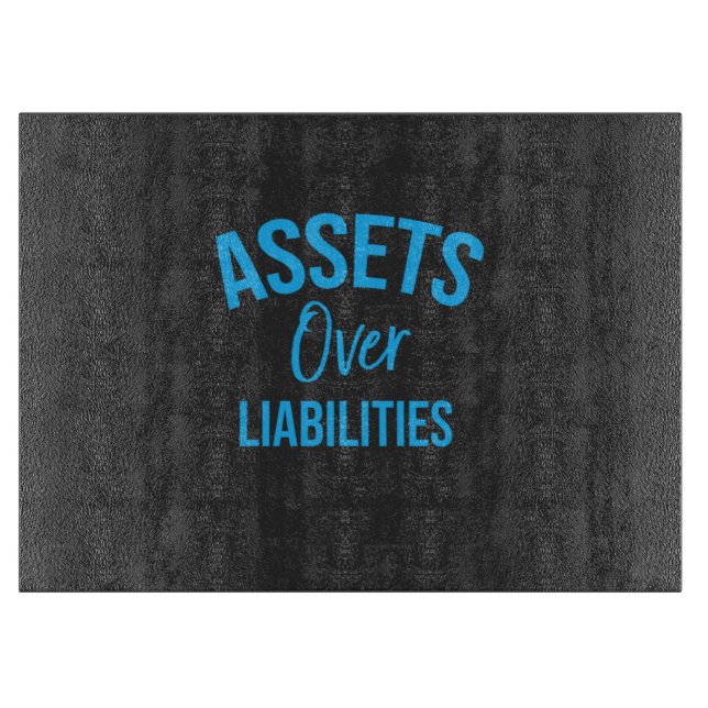 Accountant Asset Over Liabilities Schneidebrett (Vorderseite)