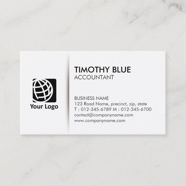 Accountant Finance Simple Business Card Visitenkarte (Vorderseite)