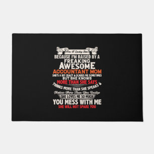 Accountant Gift Awesome Accountant Mom Fußmatte