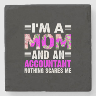 Accountant Gift I Am A Mom And An Accountant Steinuntersetzer