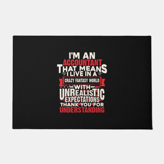 Accountant Gift | I Am An Accountant Fußmatte (Vorderseite)