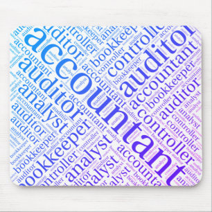 "Accountants' Word Cloud" Mousepad