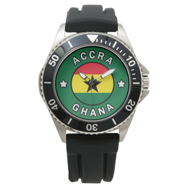 Accra Ghana Armbanduhr (Vorderseite)