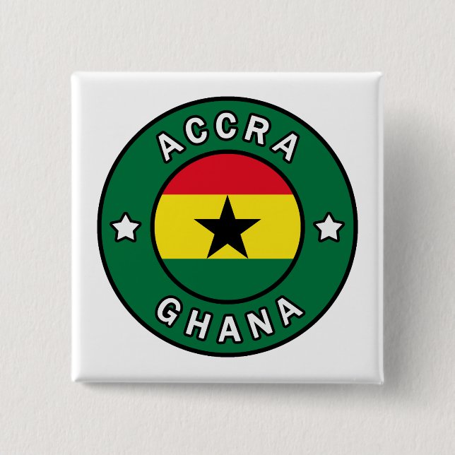 Accra Ghana Button (Vorderseite)