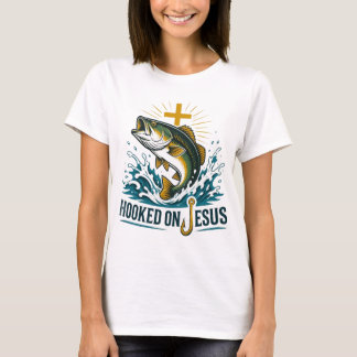 Accro à Jésus : T-shirt pêche au bar