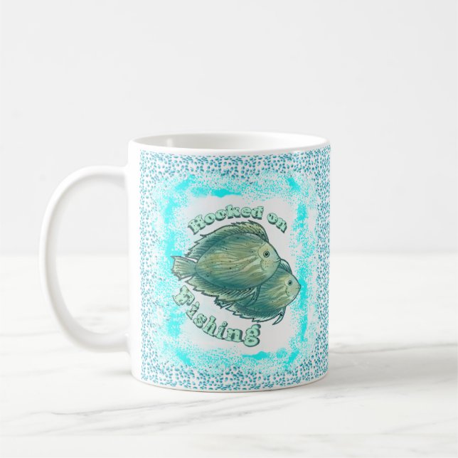 Accroché sur la tasse de pêche (Gauche)