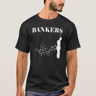 Accrochez le T-shirt noir de banquiers