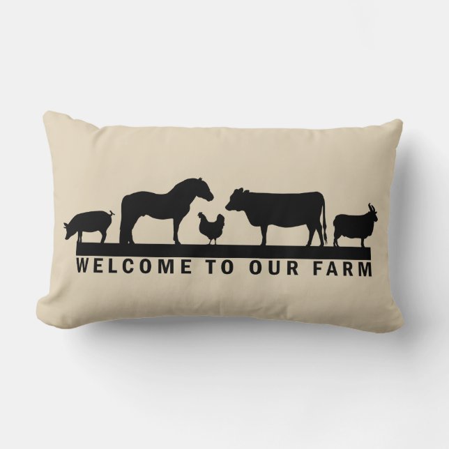 Accueil à notre coussin lombaire de ferme (Recto)