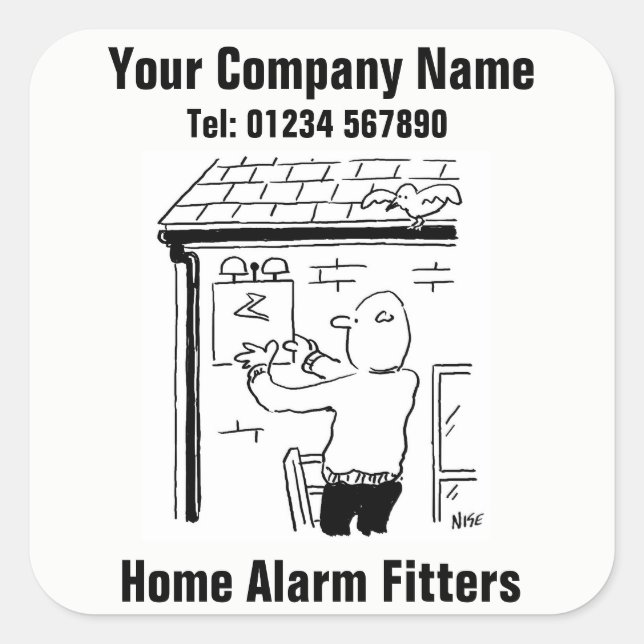 Accueil Alarme Fitter Business stickers (Devant)