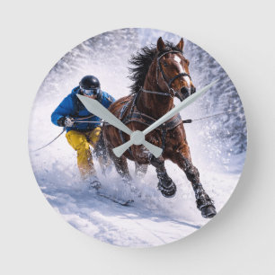 Accueil Art Mural Horloges Cheval d'hiver