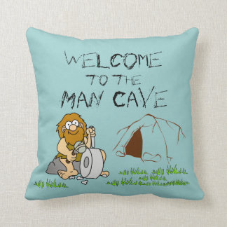 Accueil au coussin de caverne d'homme