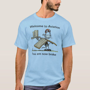 Accueil au T-shirt drôle d'aviation