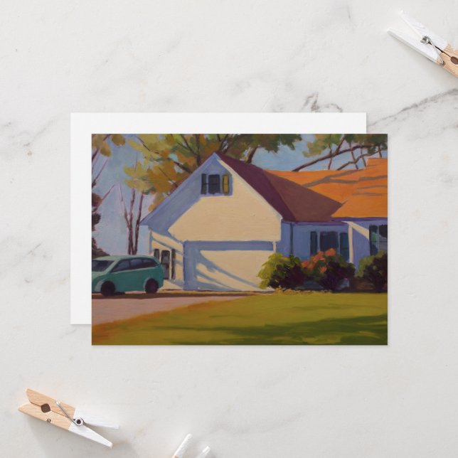 Accueil avec carte Orange Jaune Arbres Vertes (Devant/Arrière en situation)