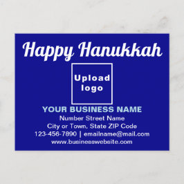 Accueil Business Hanoukka sur carte postale bleue