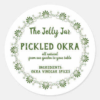 Accueil Canning Business Picked Okra Étiquette ali