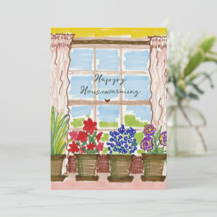 Accueil Carte de Carré personnalisée Plante Window