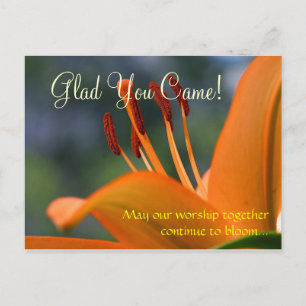 Accueil : Carte Florale "Glad You Came"