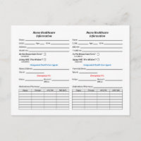 Accueil Cartes d'information d'identification pour