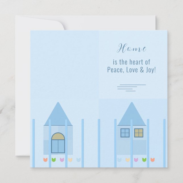 Accueil, clôture et tulipes colorées Invitation de (Devant)